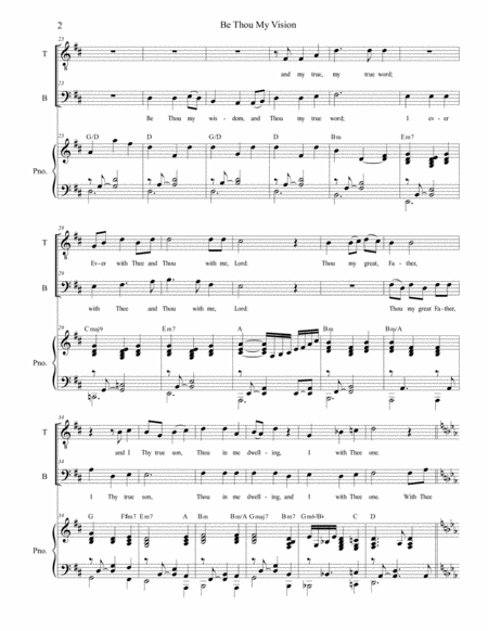 Be Thou My Vision (Duet for Tenor and Bass Solo) image number null
