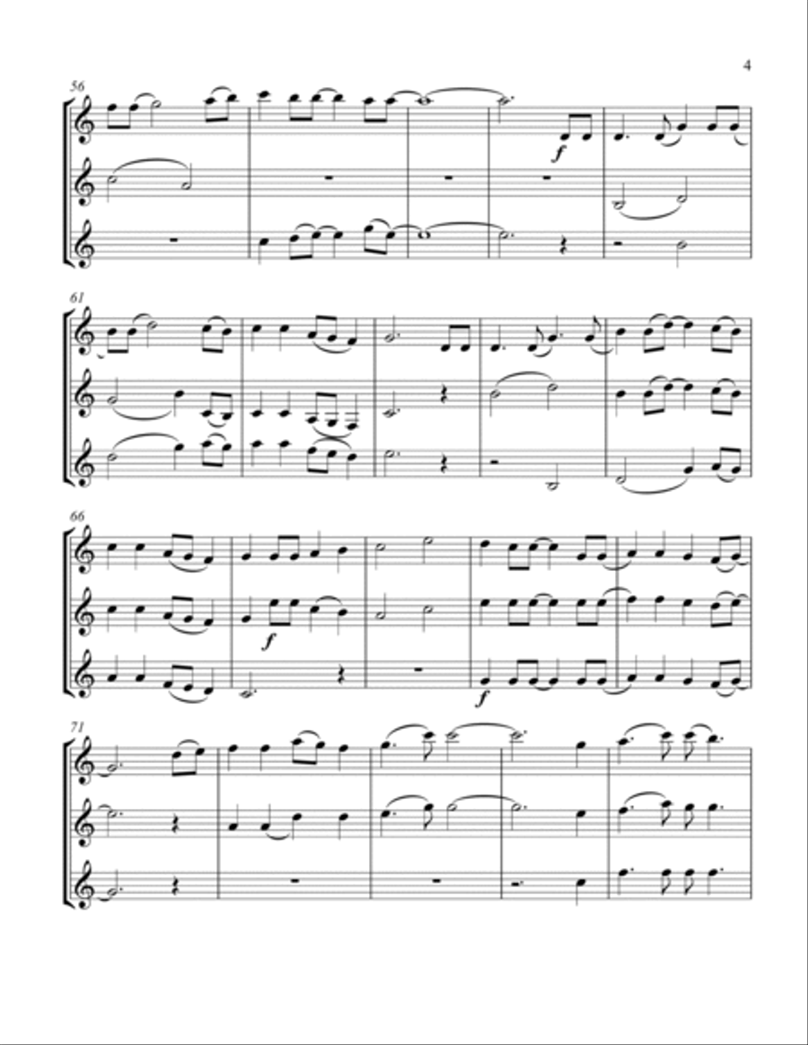 God Bless The U.s.a. Clarinet Trio scores gallery preview page 5