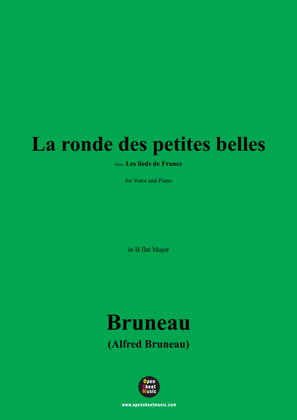Book cover for Alfred Bruneau-La ronde des petites belles,in B flat Major