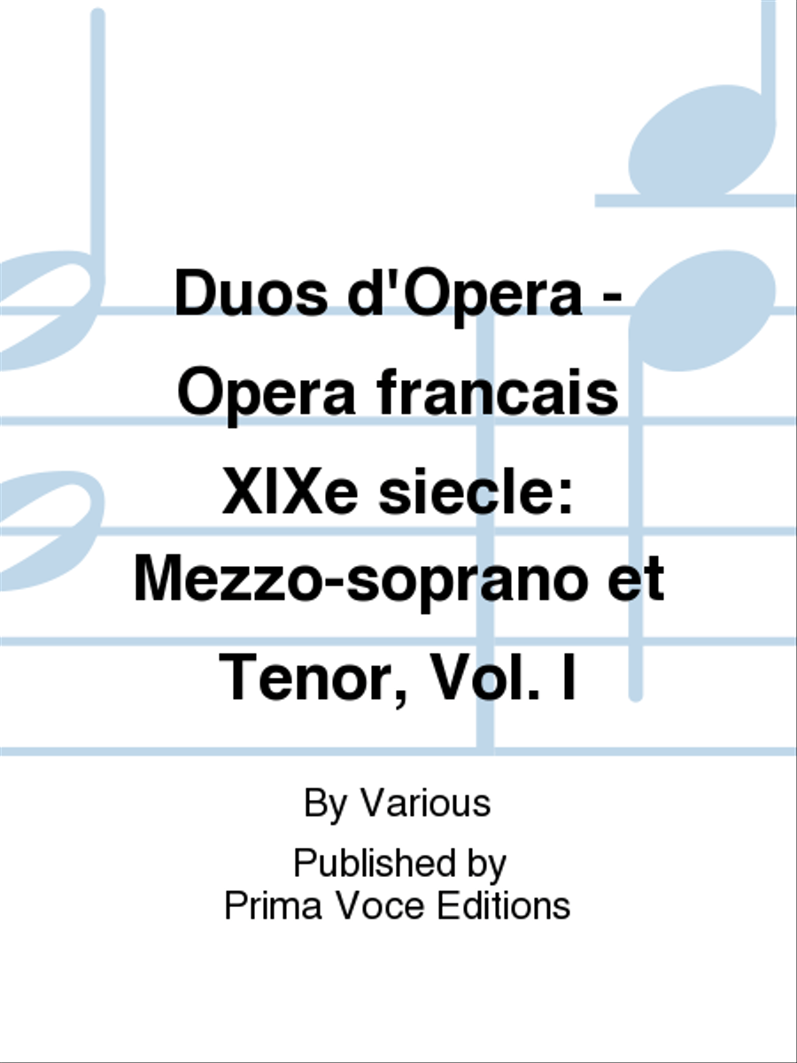 Duos d'Opera - Opera francais XIXe siecle: Mezzo-soprano et Tenor, Vol. I Tenor Voice scores gallery preview page 1