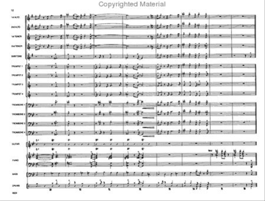 Vamoose Your Caboose Jazz Ensemble scores gallery preview page 13