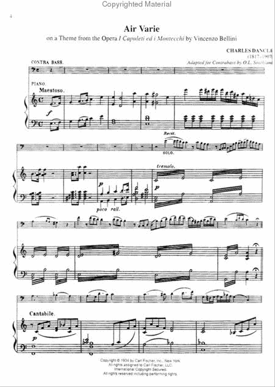 Festival Performance Solos - Bass Volume 1 (Piano Accompaniment) Piano Accompaniment scores gallery preview page 2
