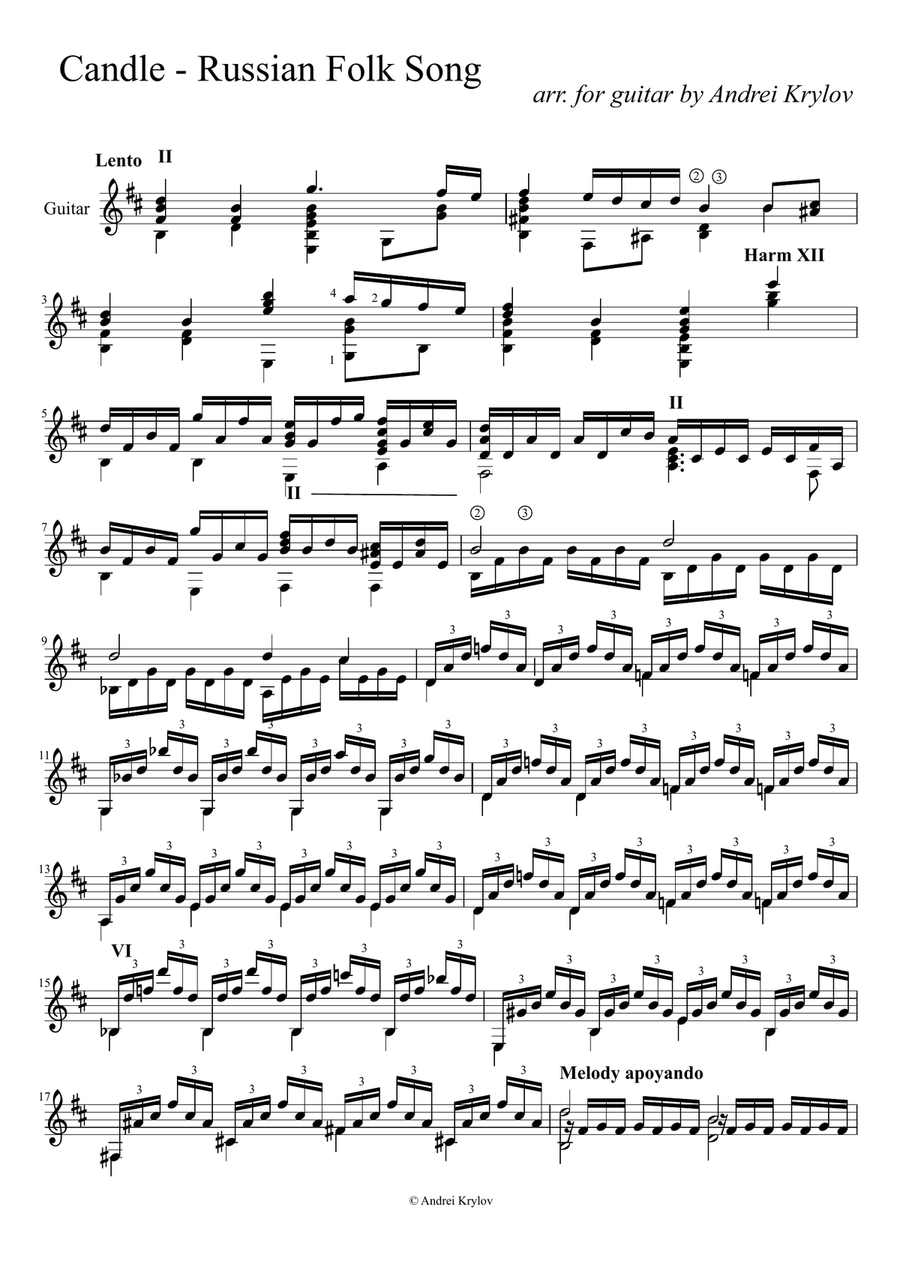 Variations to Russian Folk Song 