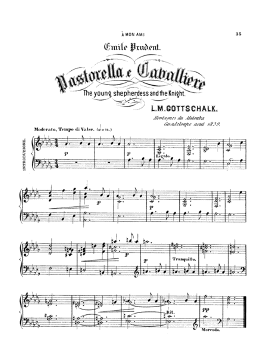 Gottschalk: Album Gottschalk: Album Piano Solo scores gallery preview page 1