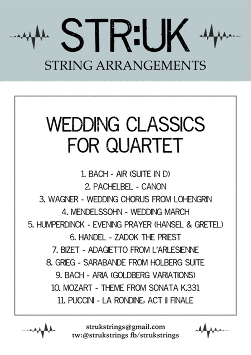 Wedding Classics for Quartet - Score (STR:UK Strings) image number null