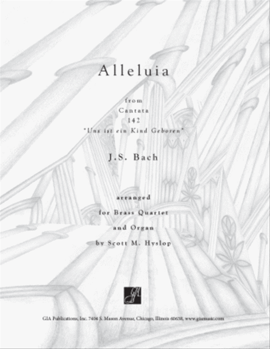 Alleluia from Cantata 142 Trombone scores gallery preview page 1