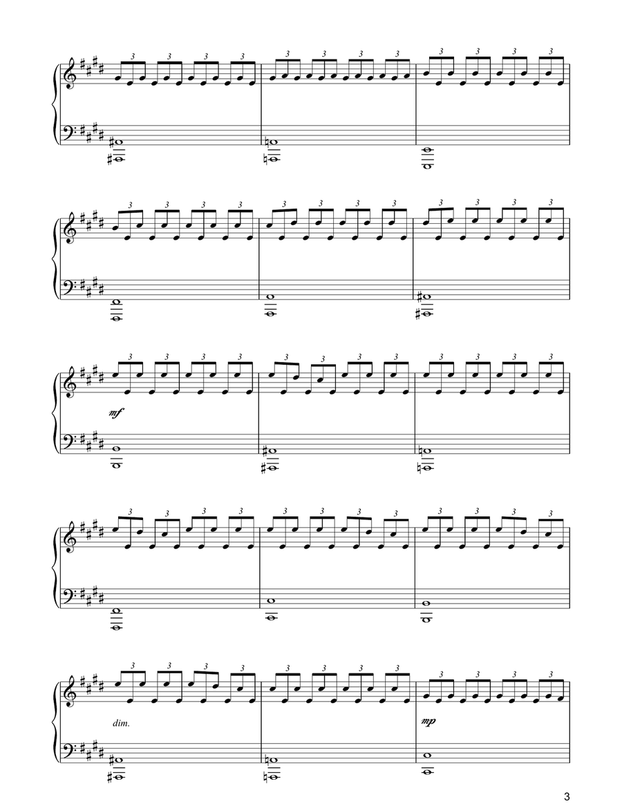 Fly Piano Solo scores gallery preview page 3