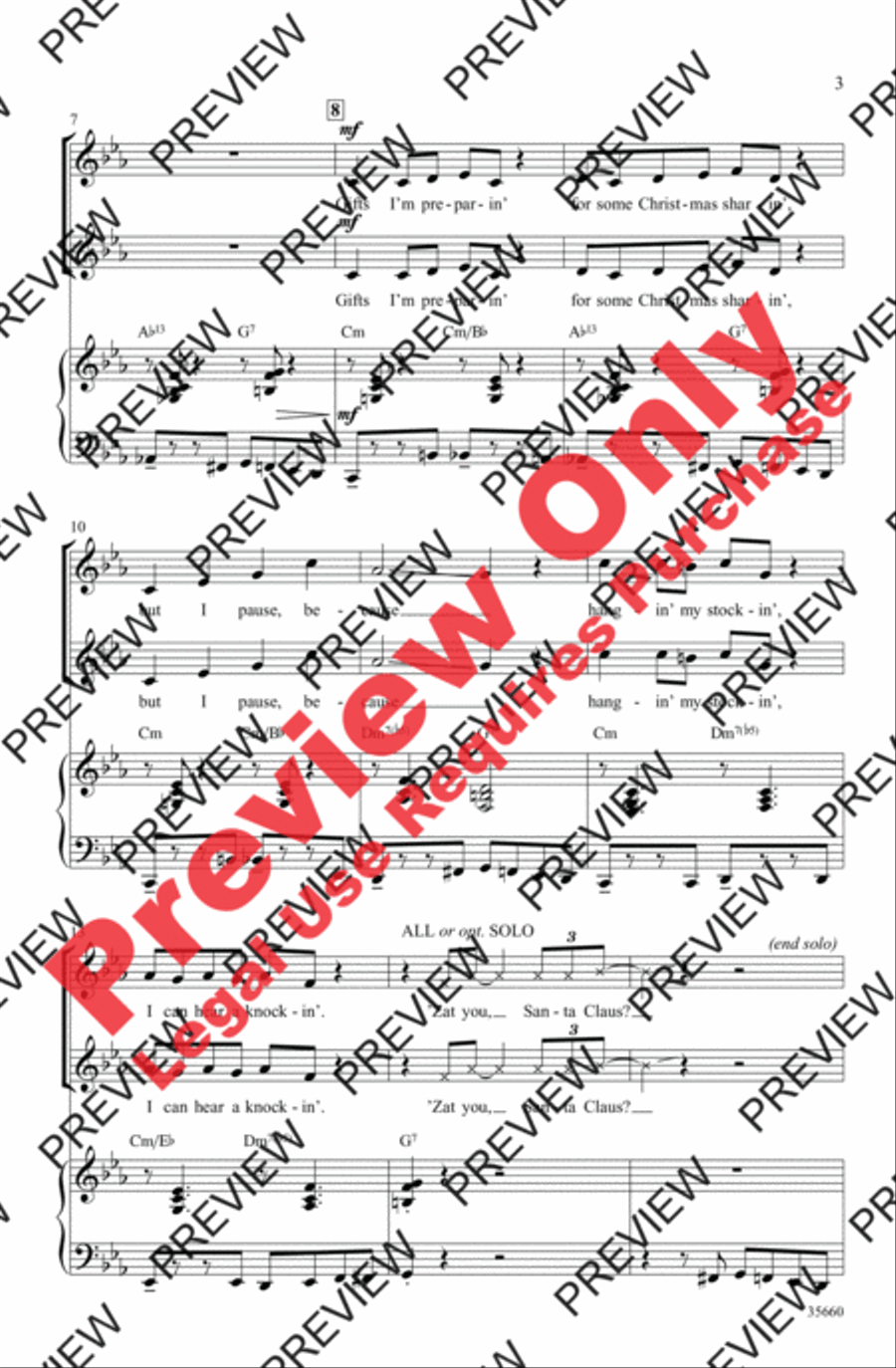'Zat You, Santa Claus? Women's Choir scores gallery preview page 3