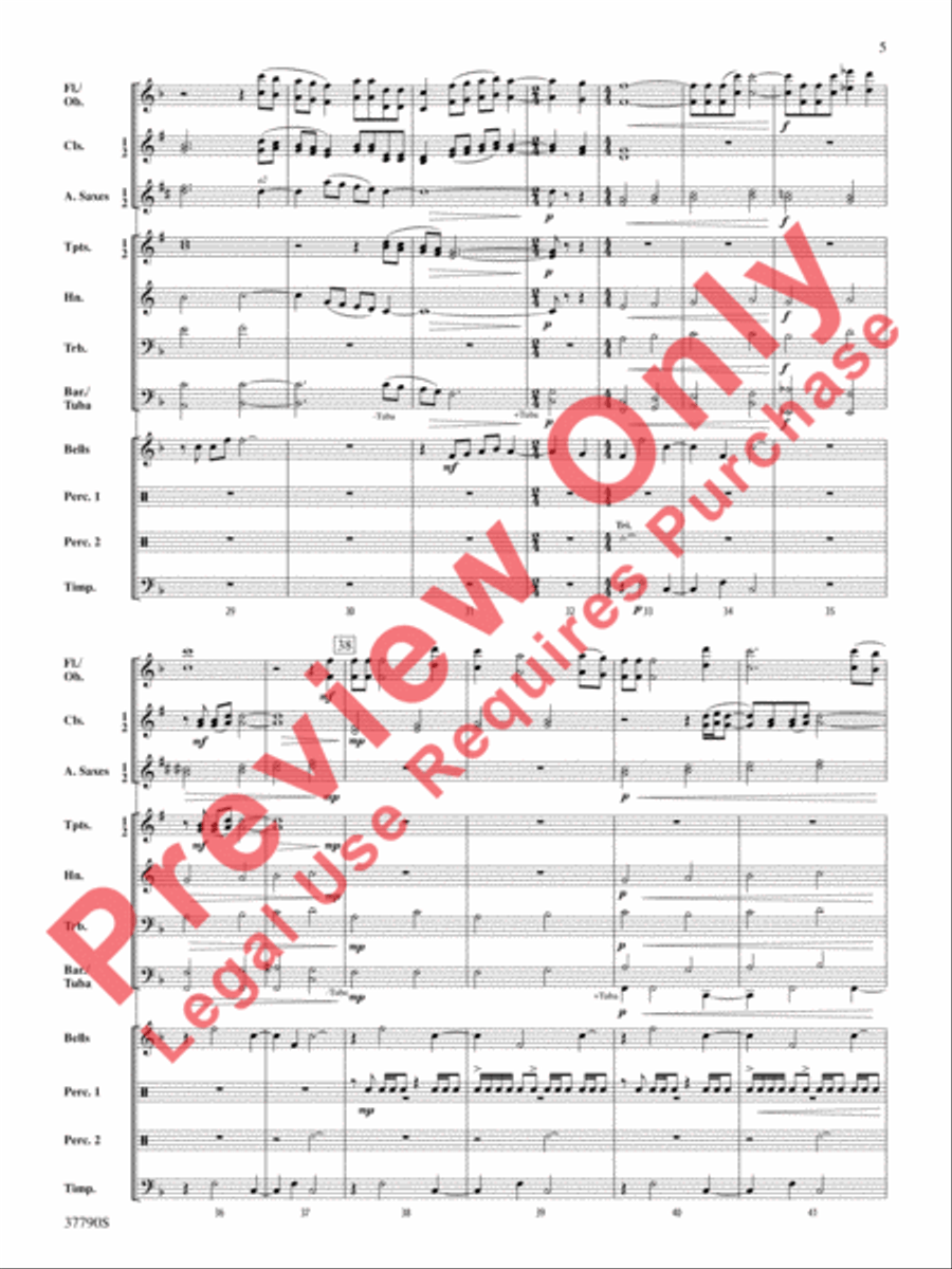 The Holly and the Ivy Concert Band scores gallery preview page 6