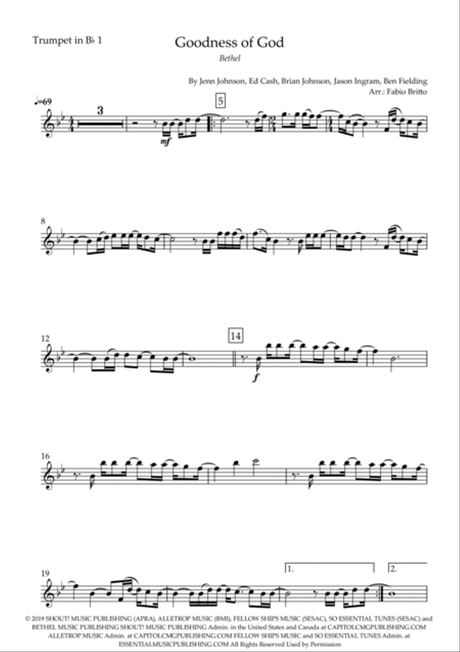 Goodness Of God Goodness Of God Brass Trio scores gallery preview page 5