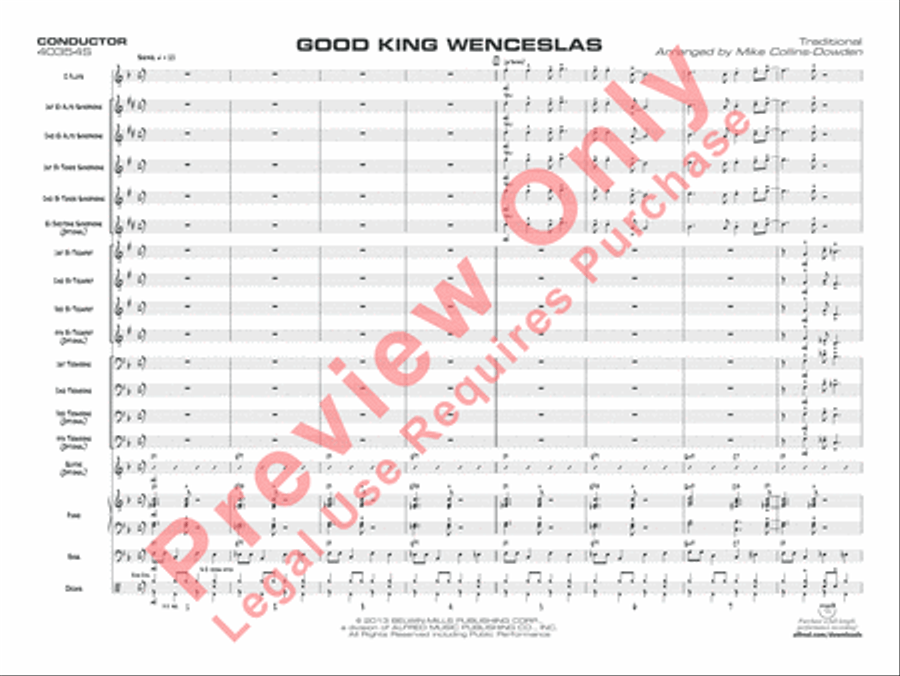 Good King Wenceslas Good King Wenceslas Jazz Ensemble scores gallery preview page 2