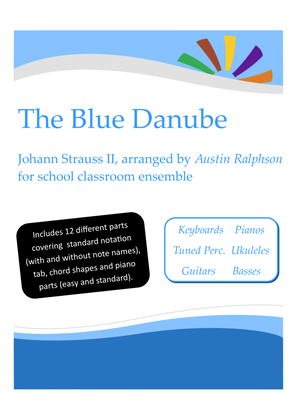 The Blue Danube Waltz with backing track - Western Classical Music Classroom Ensemble: Keyboards