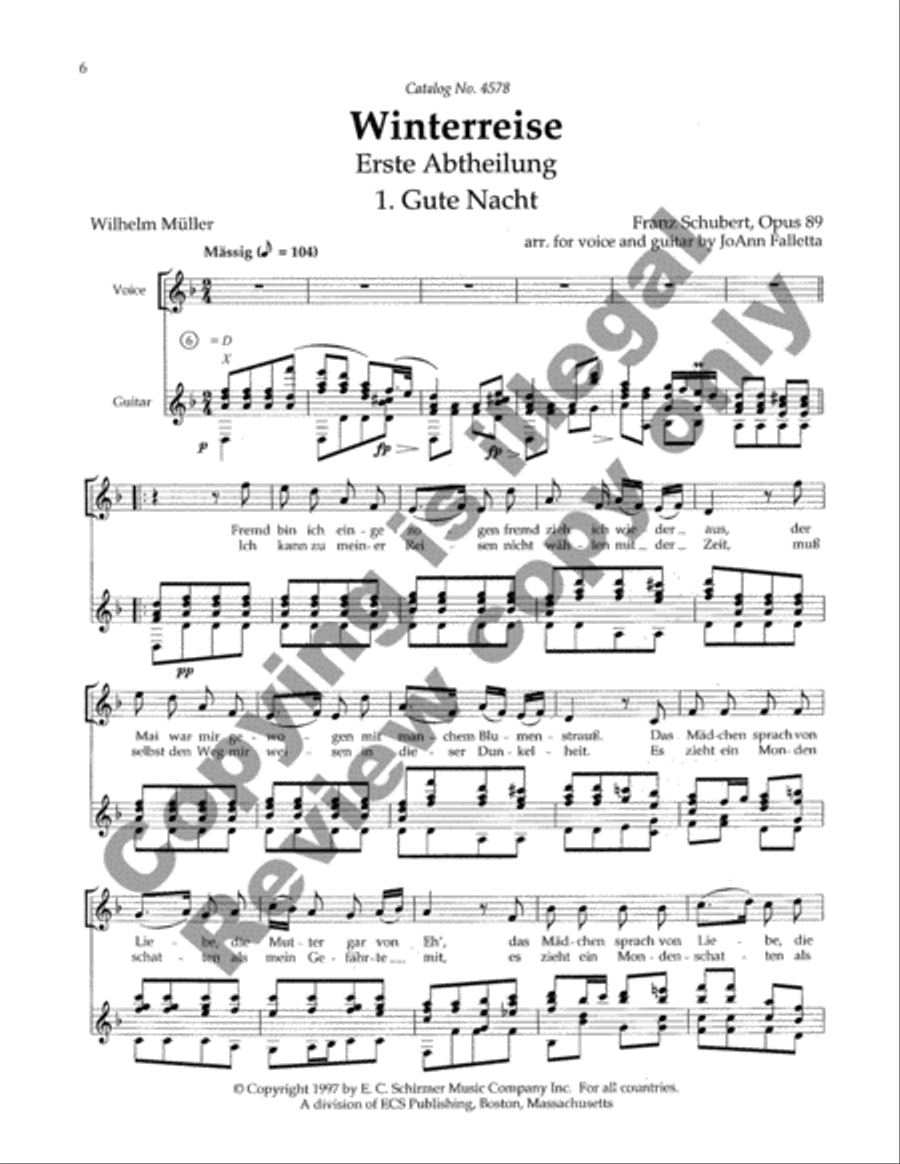 Winterreise Winterreise Medium Voice scores gallery preview page 4