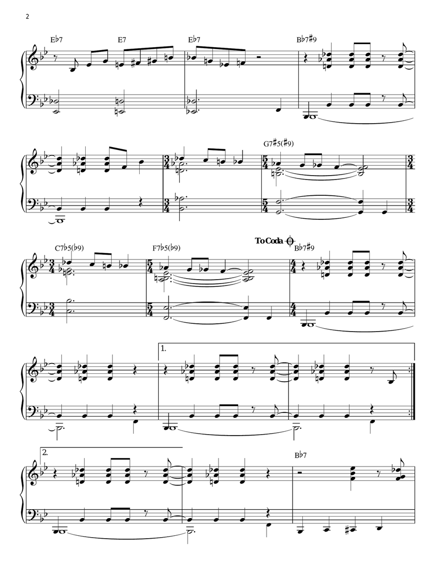 Ginger Bread Boy Piano Solo scores gallery preview page 2