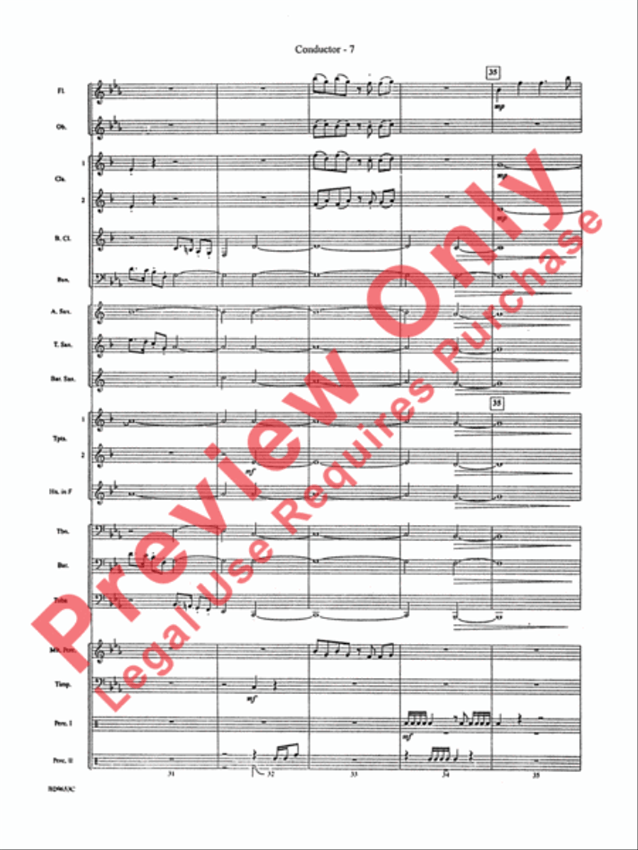 Maya: The Lost Civilization Concert Band scores gallery preview page 9
