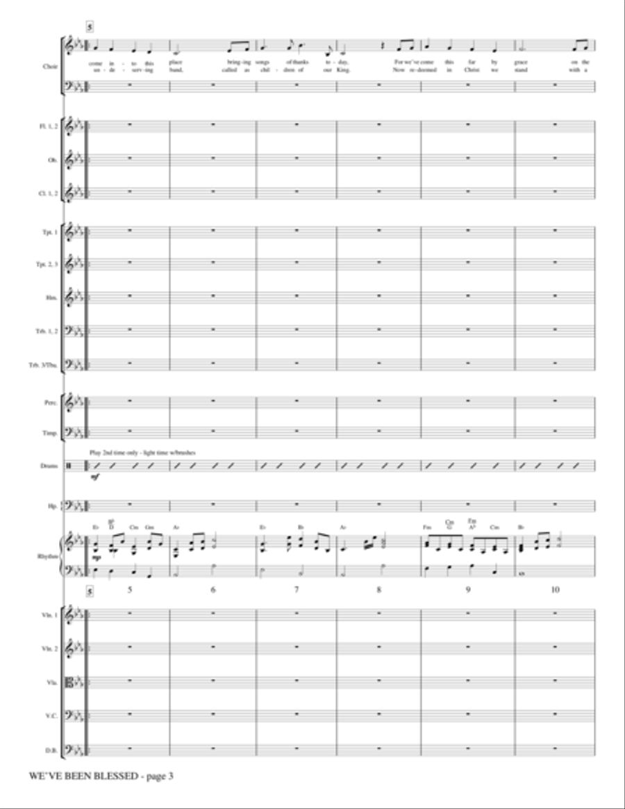 We've Been Blessed - Full Score Choir scores gallery preview page 2