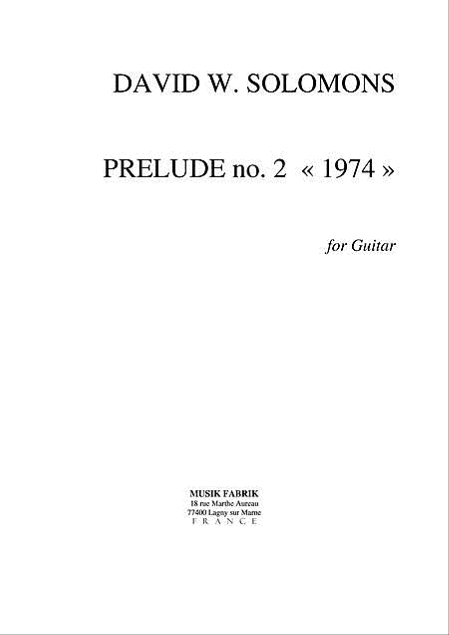 Prelude no. 2 