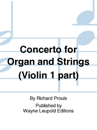 Concerto for Organ and Strings (Violin 1 part)