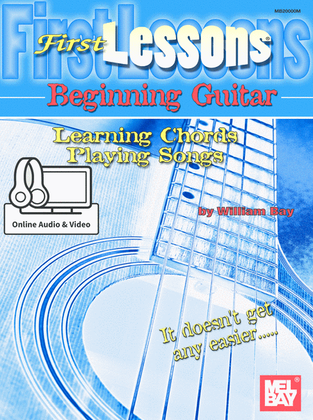 Book cover for First Lessons Beginning Guitar: Learning Chords/Playing Songs