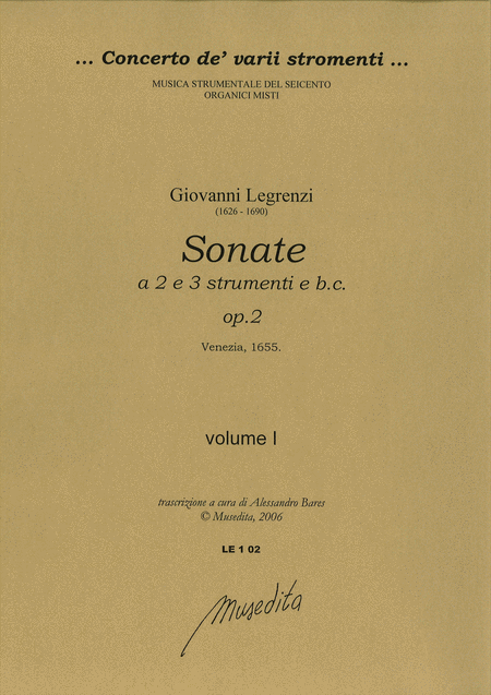 Sonate op. 2 (libro primo - Venezia, 1655)