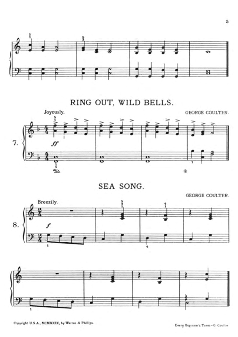 Every Beginner's Tunes Easy Piano scores gallery preview page 5
