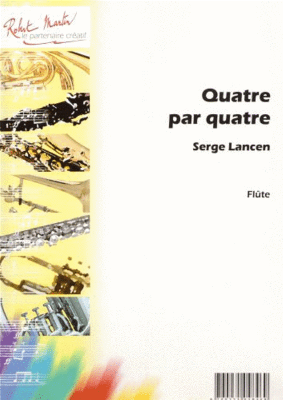 Quatre par quatre, pour flûte Flute scores gallery preview page 1