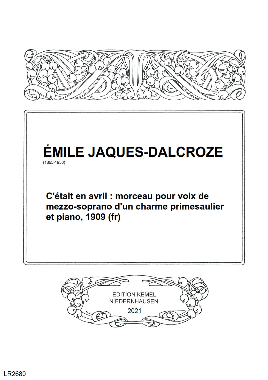 C'etait en avril C'etait en avril Voice scores gallery preview page 1