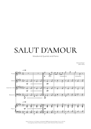 Book cover for Salut D’amour (Woodwind Quartet and Piano) - Edward Elgar