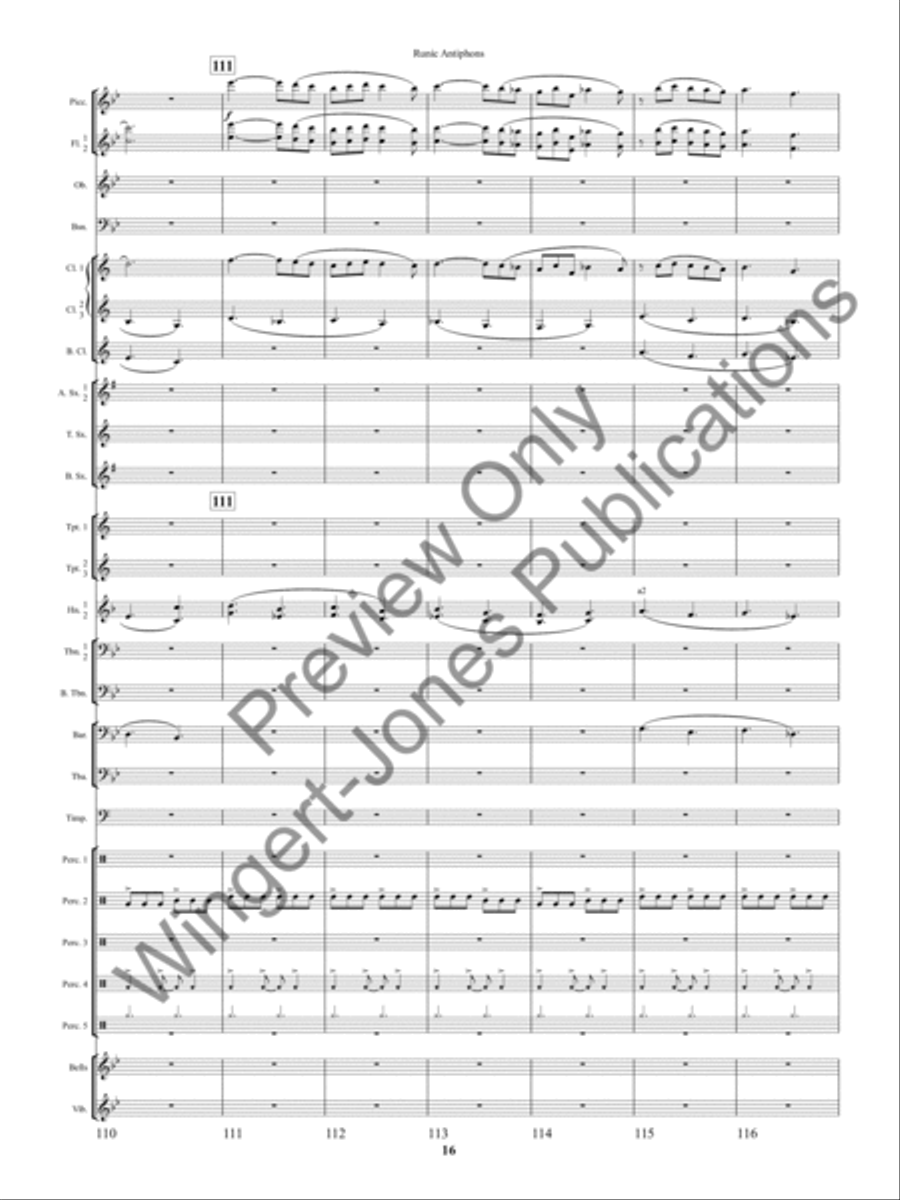 Ancient Apparitions Concert Band scores gallery preview page 19