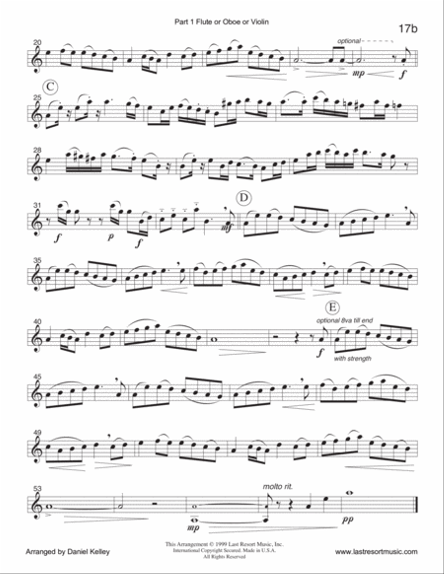 God Rest Ye Merry Gentlemen for String Quartet (or Mixed Quartet or Piano Quintet) Chamber Orchestra scores gallery preview page 4
