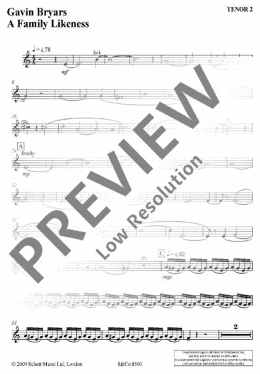 A Family Likeness Alto Recorder scores gallery preview page 12
