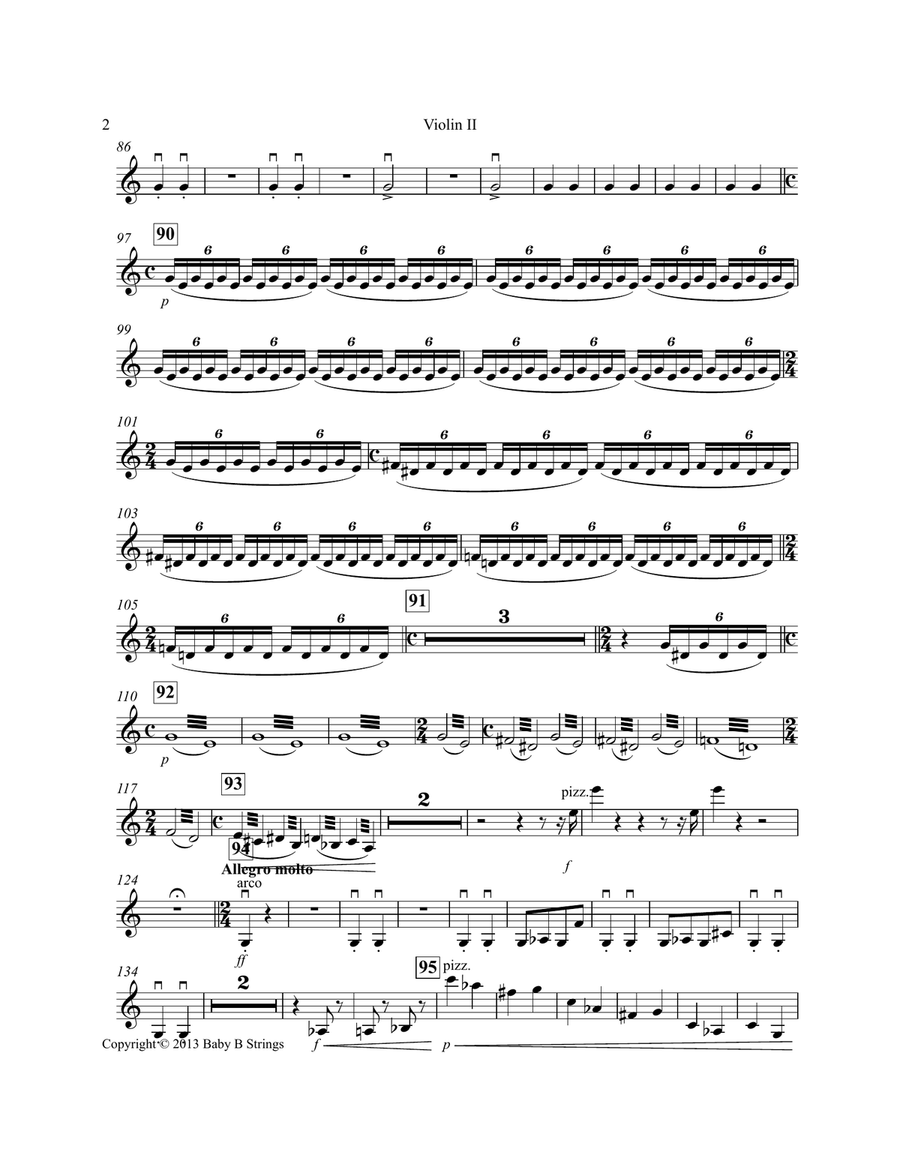 The Hut on Fowl's Legs (Baba - Yaga) from Pictures at an Exhibition for String Quartet String Quartet scores gallery preview page 5