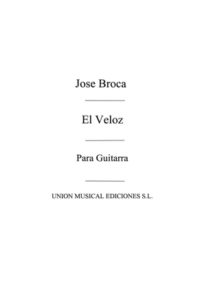 Book cover for El Veloz, Vals