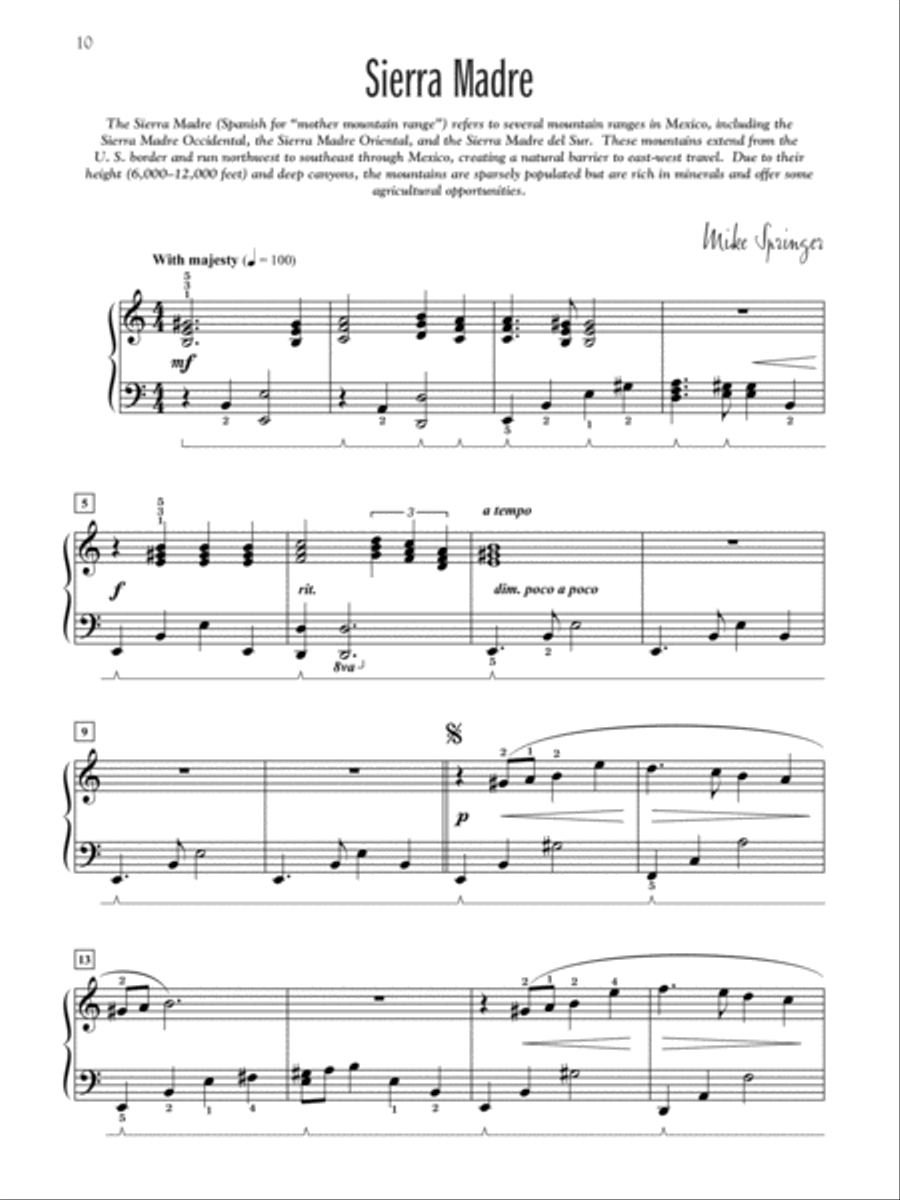 Mexico -- South of the Border Piano Solo scores gallery preview page 5