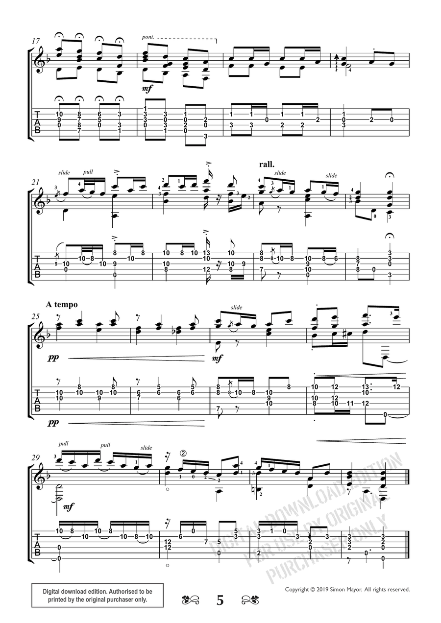 Carolan For Solo Guitar Acoustic Guitar scores gallery preview page 5