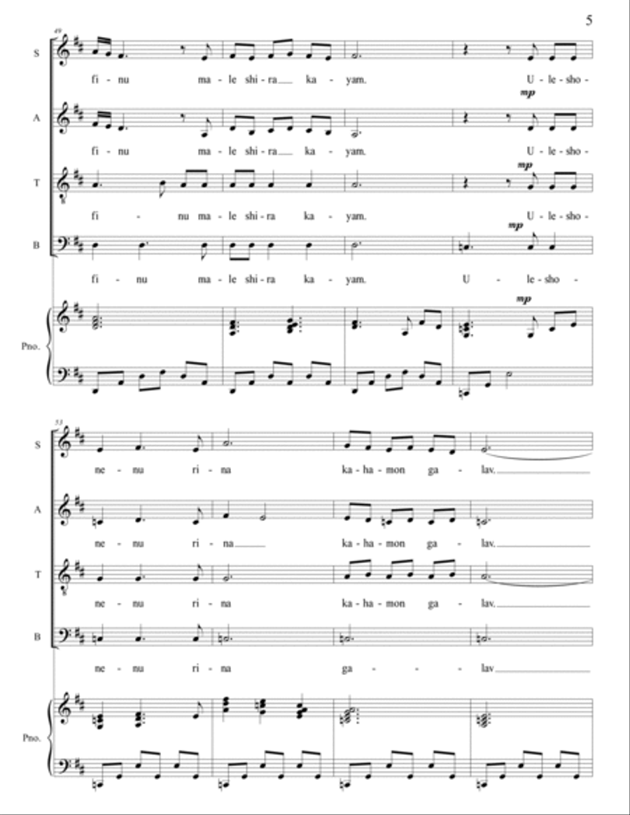 Veilu Finu 4-Part scores gallery preview page 5