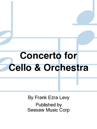 Book cover for Concerto for Cello & Orchestra