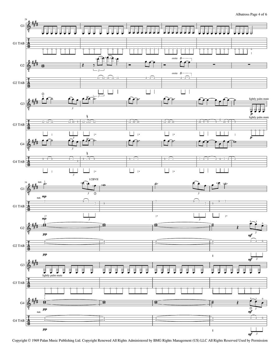 Albatross Guitar Ensemble scores gallery preview page 5