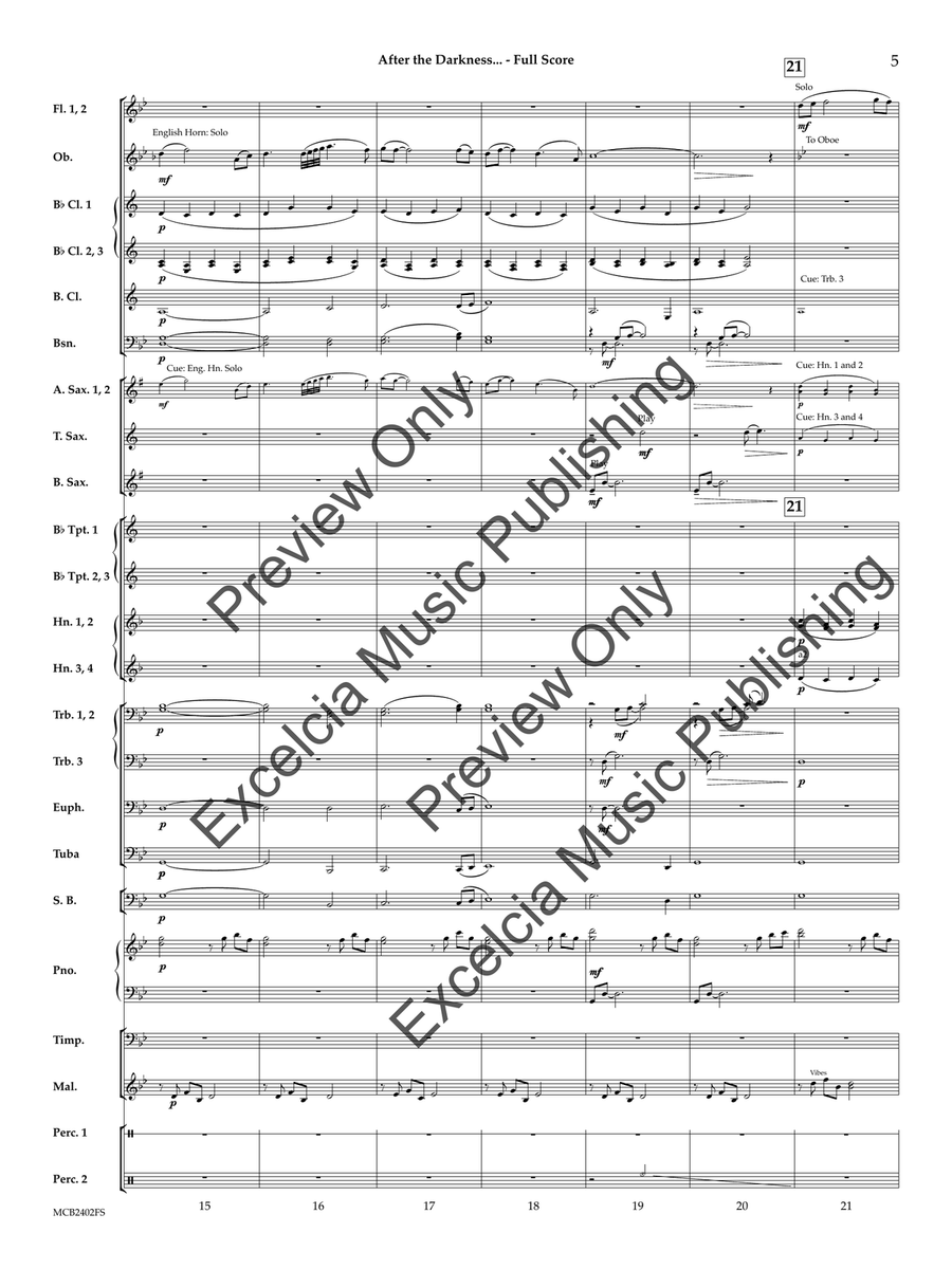 After the Darkness... Concert Band scores gallery preview page 6