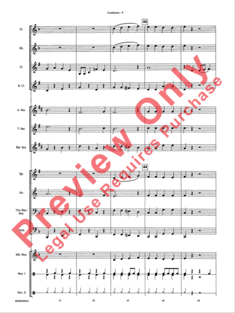 Clarinet Cookin' Clarinet Cookin' Concert Band scores gallery preview page 12