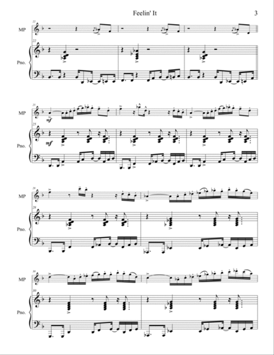 Feelin' It Piano scores gallery preview page 4
