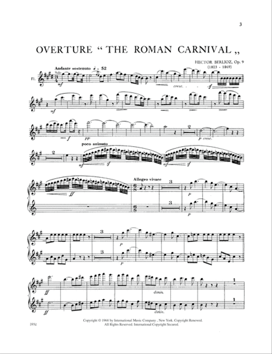 Orchestral Excerpts Flute Solo scores gallery preview page 2