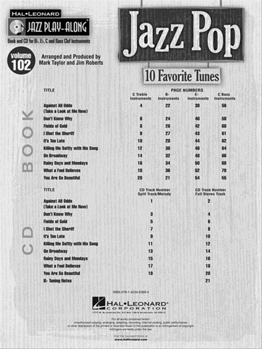 Jazz Pop C Instrument scores gallery preview page 3