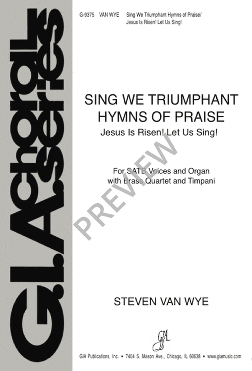 Sing We Triumphant Hymns of Praise / Jesus Is Risen! Let Us Sing! image number null