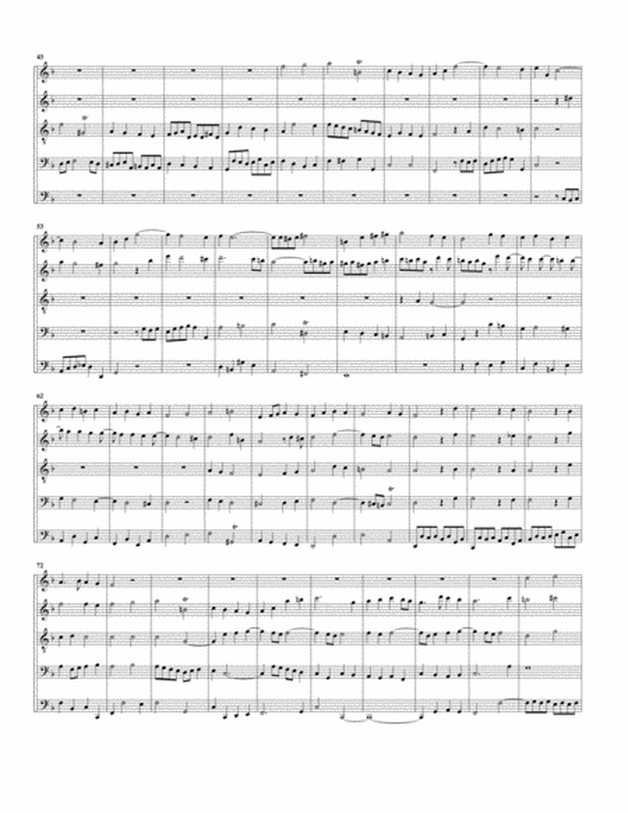 Fugue for organ, BWV 534/II (arrangement for 5 recorders)