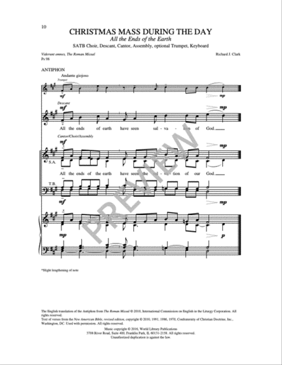 Communion Antiphons for Christmas 4-Part scores gallery preview page 9