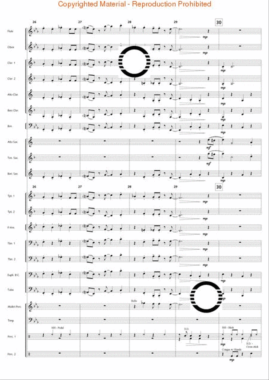 Swingin' at the Riverside Concert Band scores gallery preview page 13
