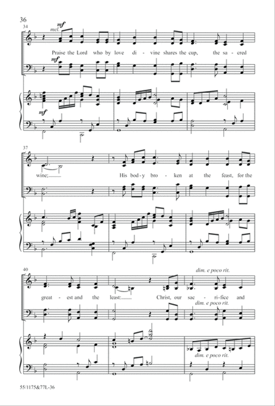 Behold the Lamb! 4-Part scores gallery preview page 37