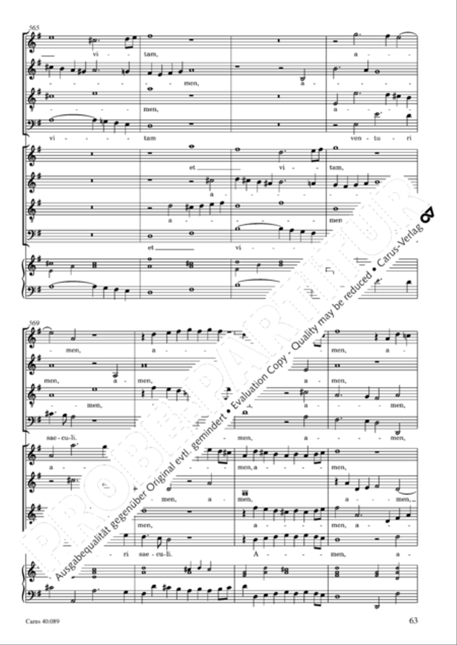 Credo a 8 voci Credo a 8 voci 4-Part scores gallery preview page 64