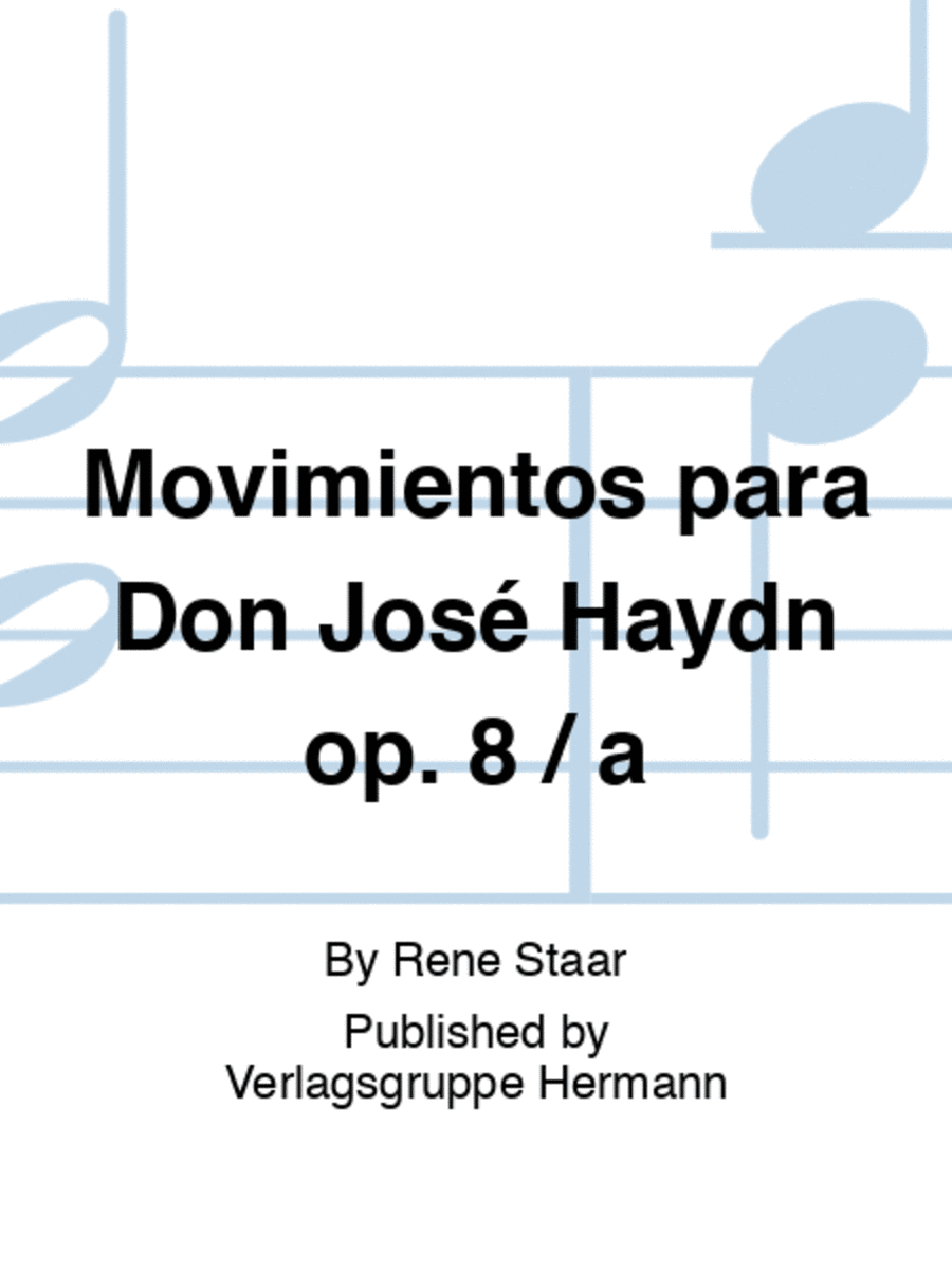 Movimientos para Don José Haydn op. 8 / a Piano scores gallery preview page 1